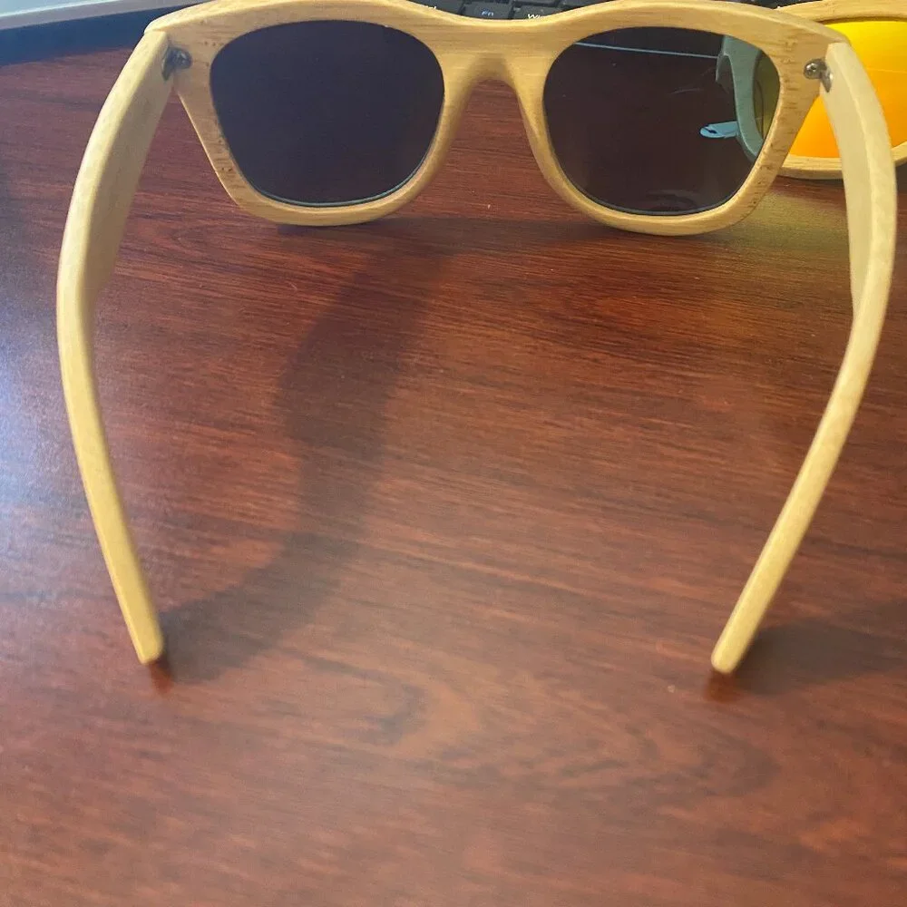 Bamboo Adult Sunglasses Orange